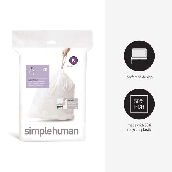 Simplehuman K 38 Litre Bin Liners - Image 2