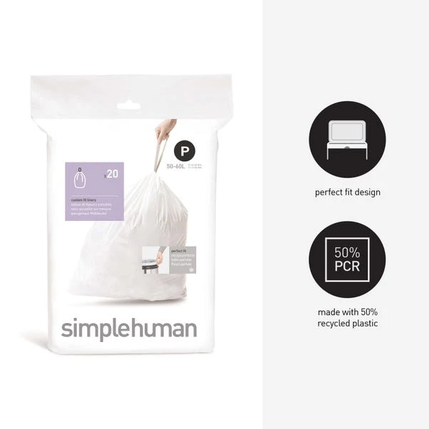 Simplehuman P 50-60 Litre Bin Liners - Image 2