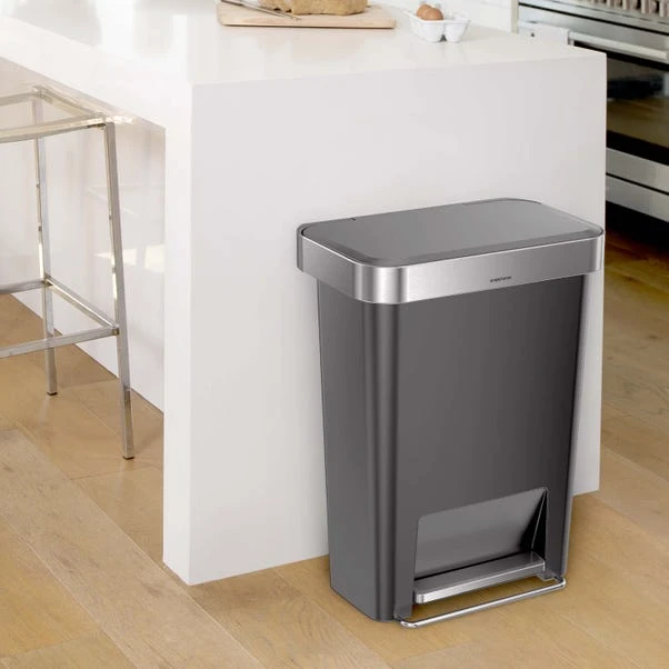 Simplehuman 45 Litre Plastic Pedal Bin With Liner Pocket - Image 3
