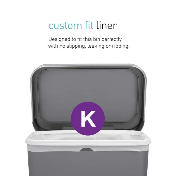 Simplehuman 45 Litre Plastic Pedal Bin With Liner Pocket - Image 8