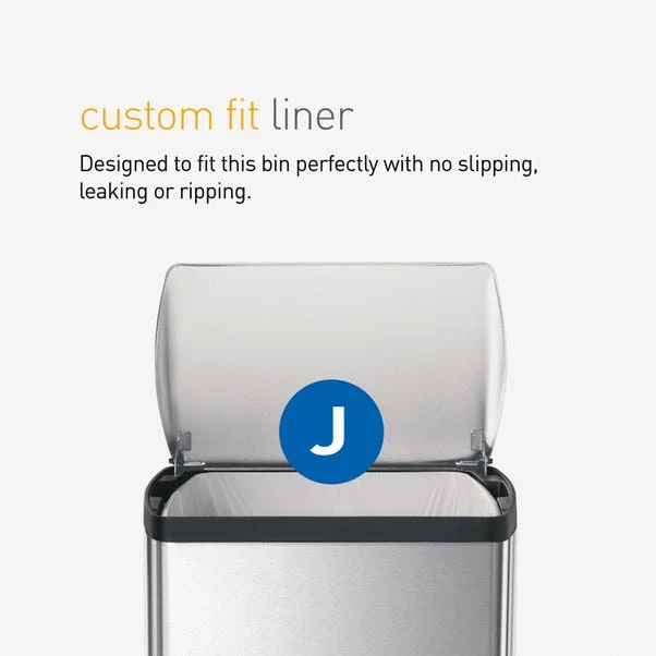 Simplehuman 38 Litre Rectangular Pedal Bin - Image 6