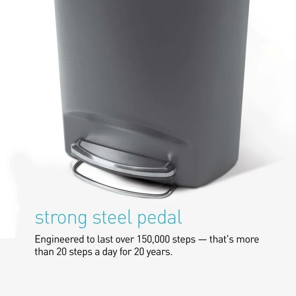 Simplehuman Simple Human 50 Litre Semi-Round Pedal Bin - Image 11