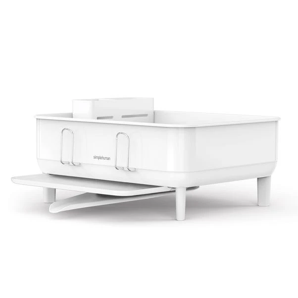 Simplehuman Simple Human White Compact Stainless Steel Dishrack - Image 3