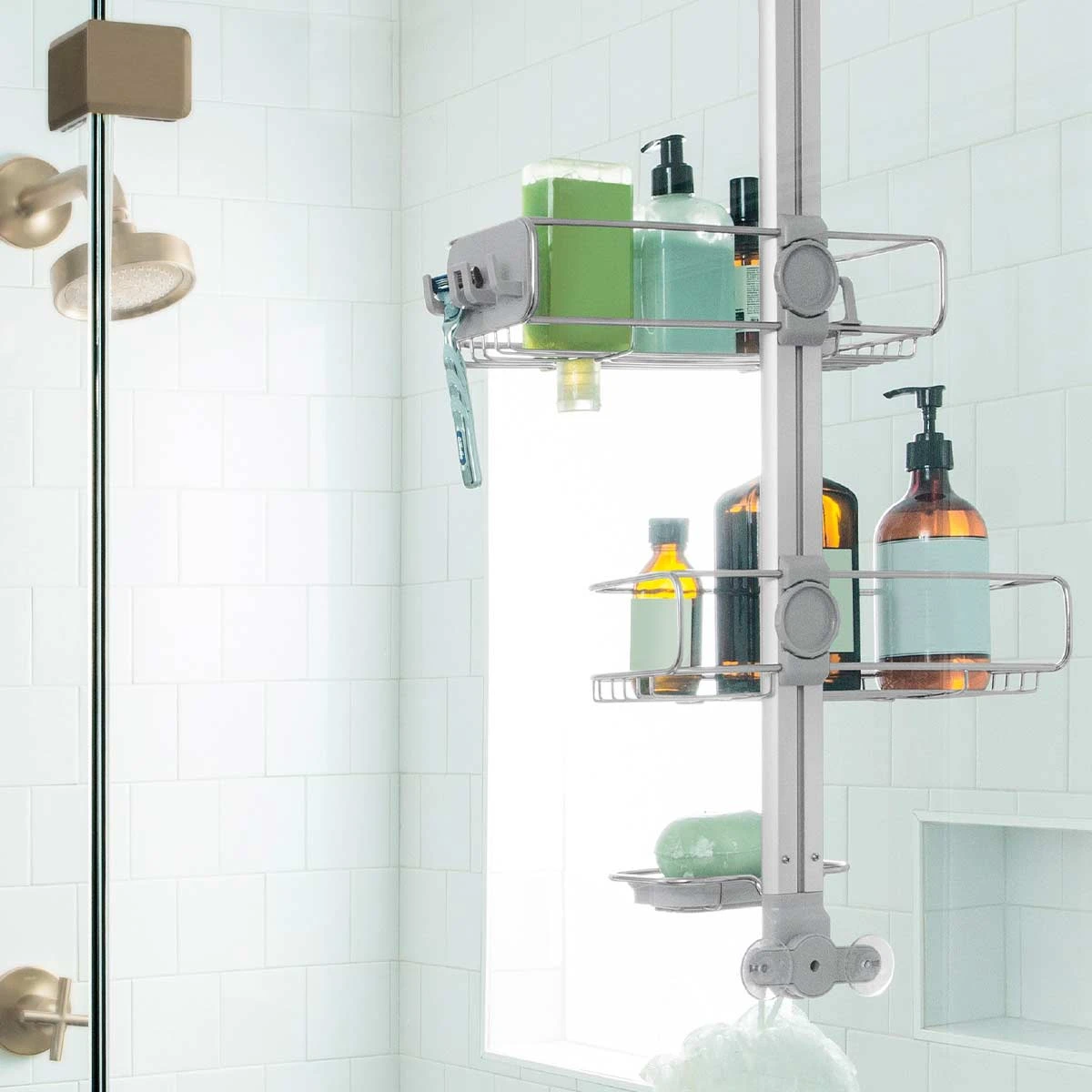 Simplehuman Over Door Adjustable Shower Caddy - Image 5