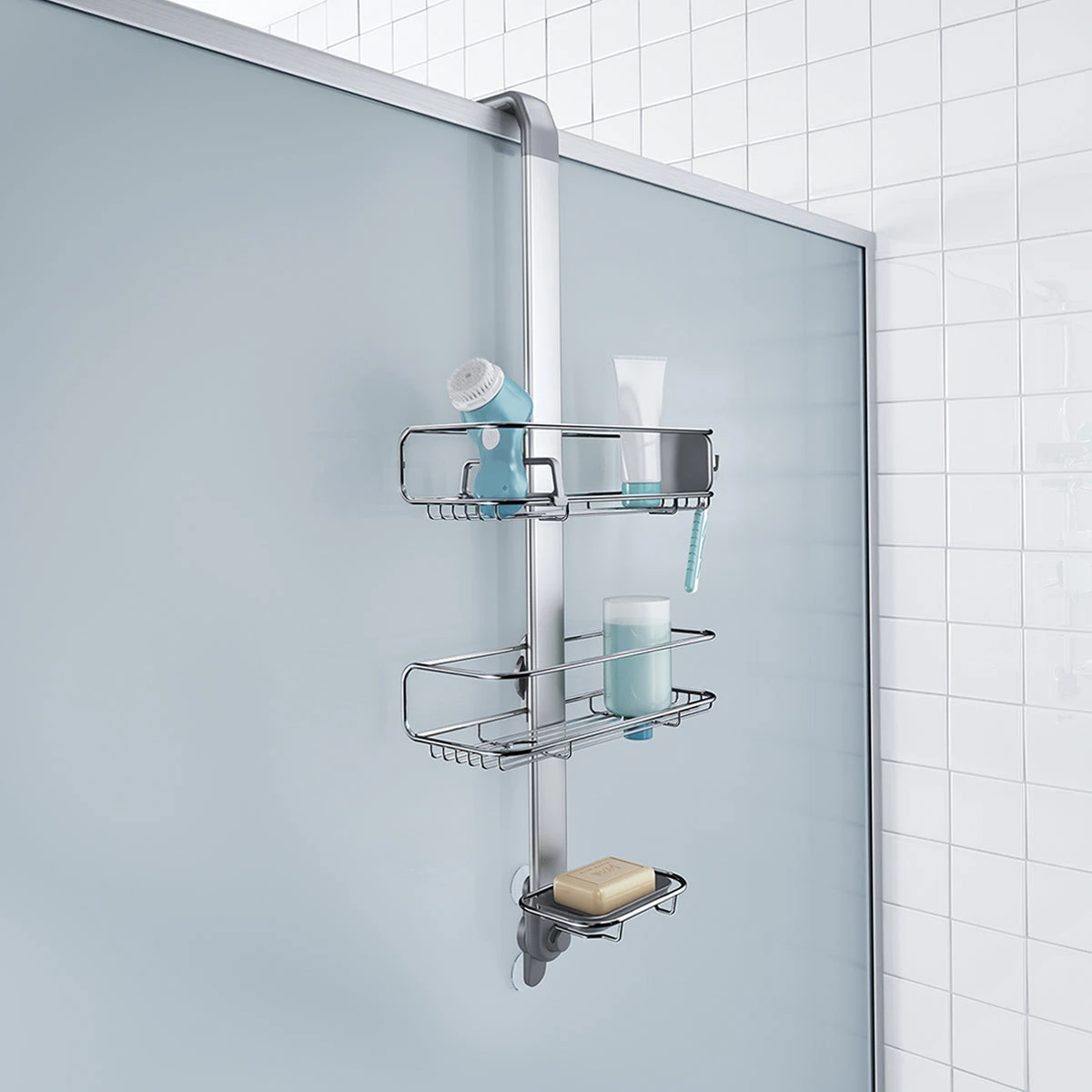 Simplehuman Over Door Adjustable Shower Caddy - Image 4