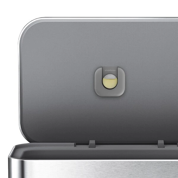 Simplehuman Rectangular Step Trash Can With Liner Pocket, Brushed Stainless Steel, 14.5 Gallon (CW2023) - Image 4