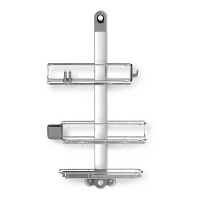 Simplehuman Adjustable Shower Caddy Large Plus Stainless Steel/Anodized Aluminum - Image 2