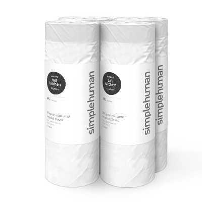 Simplehuman Tall Kitchen Liner Rollpack Trash Bags