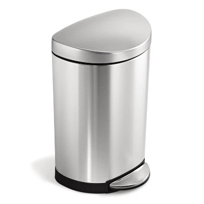 Simplehuman 10L Semi-Round Step Trash Can Stainless Steel - Image 6