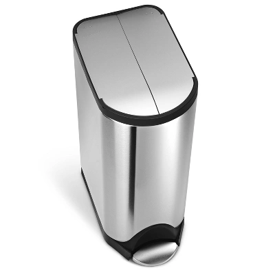 Simplehuman 30L Butterfly Step Trash Can Brushed Stainless Steel - Image 2