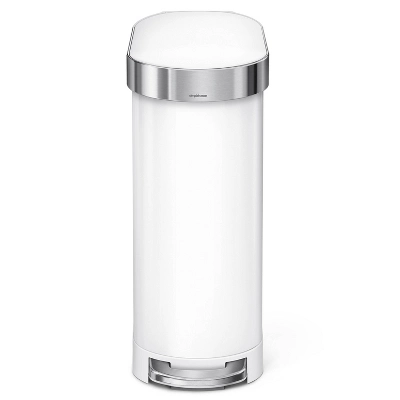 Simplehuman 45L Slim Step Steel Trash Can