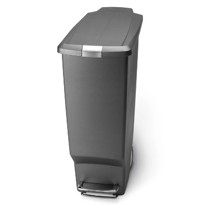 Simplehuman 40L Slim Plastic Step Trash Can - Image 4