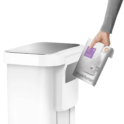 Simplehuman 55L Rectangular Step Trash Can With Liner Pocket - Image 4