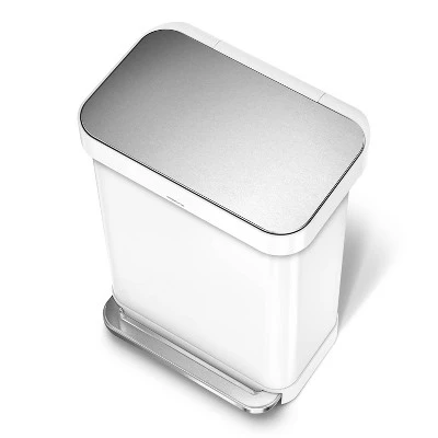 Simplehuman 55L Rectangular Step Trash Can With Liner Pocket - Image 2