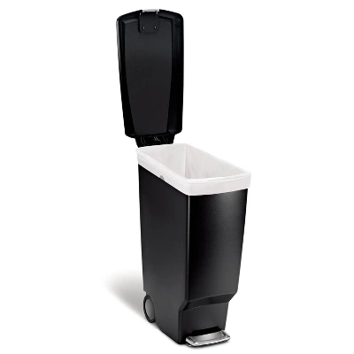 Simplehuman 40L Slim Plastic Step Trash Can
