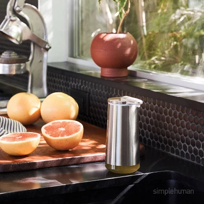 Simplehuman 10oz Rechargeable Stainless Steel Sensor Pump Automatic Foam Soap Dispenser With Refillable Cartridge - Image 2