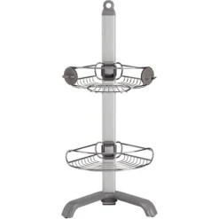 Simplehuman Corner Shower Caddy Stainless Steel/Anodized Aluminum Silver