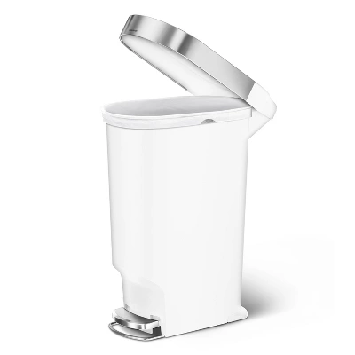 Simplehuman 40L Slim Liner Rim Plastic Step Trash Can