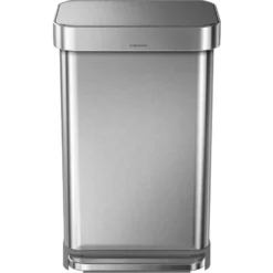 Simplehuman Rectangular Pedal Bin With Liner Pocket 55L