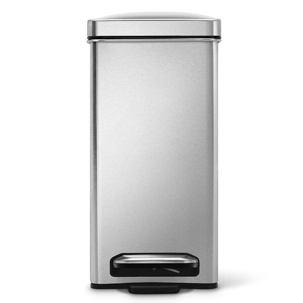 Simplehuman 10 Liter Profile Step Can, Fingerprint-Proof Brushed Stainless Steel - Image 2