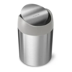 Simplehuman 1.5 Liter Mini Can, Brushed Stainless Steel