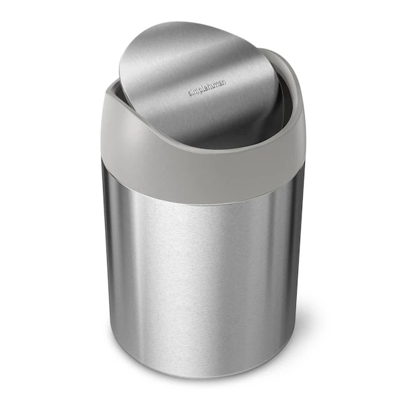 Simplehuman 1.5 Liter Mini Can, Brushed Stainless Steel