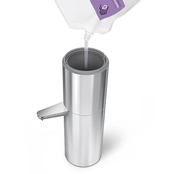 Simplehuman 32 Oz. Sensor Pump Max For Liquid Soap And Hand Sanitizer, Brushed Stainless Steel - Image 6