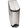 Simplehuman Butterfly Step Trash Can, Fingerprint-Proof Stainless Steel, 12 Gallon (CW1897)