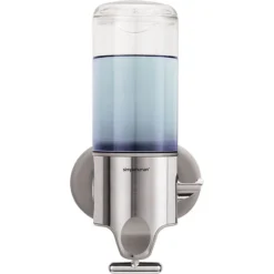 Simplehuman® Wall-Mounted Single Pump Soap Dispenser, 15 Oz., Silver (BT1034)