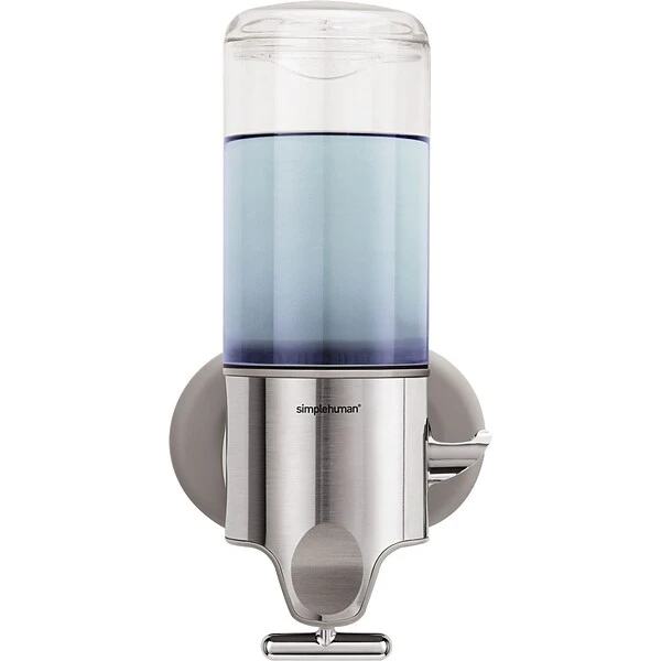 Simplehuman® Wall-Mounted Single Pump Soap Dispenser, 15 Oz., Silver (BT1034)