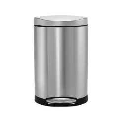 Simplehuman Indoor Step Trash Can, Brushed Stainless Steel, 2.6 Gal. (CW1833)