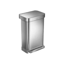 Simplehuman Indoor Step Trash Can, Brushed Stainless Steel, 12 Gal. (CW2024)