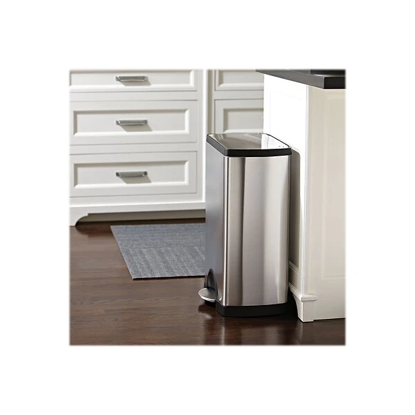 Simplehuman Indoor Step Trash Can, Brushed Stainless Steel, 10 Gal. (CW1814) - Image 3