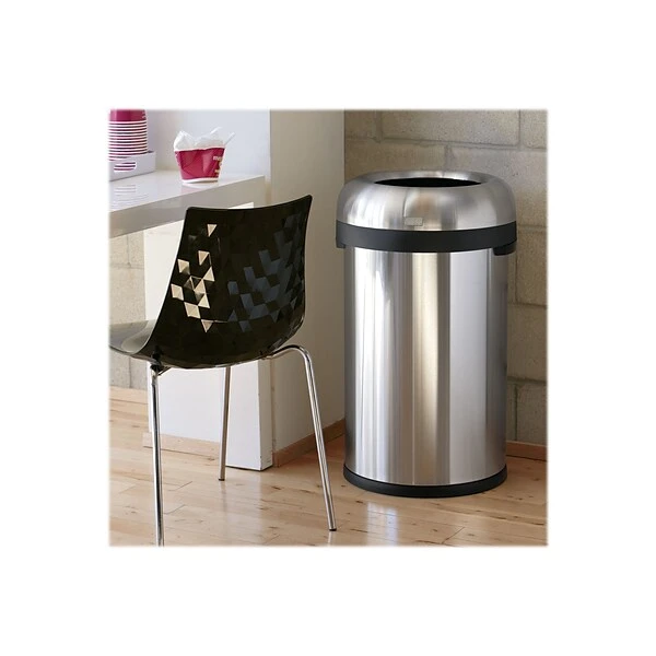 Simplehuman Indoor Trash Can With Lid, Brushed Stainless Steel, 21 Gallon (CW1469) - Image 3