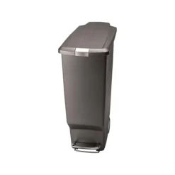 Simplehuman Indoor Step Trash Can, Gray Plastic, 10.5 Gal. (CW1363)