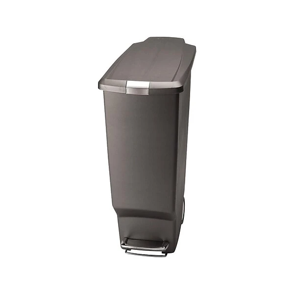 Simplehuman Indoor Step Trash Can, Gray Plastic, 10.5 Gal. (CW1363)