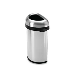 Simplehuman Indoor Trash Can With Lid, Brushed Stainless Steel, 16 Gallon (CW1468)